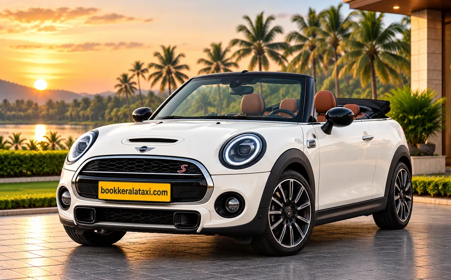 Mini Cooper Convertible from the Book Kerala Taxi premium fleet